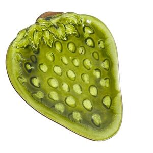 VINTAGE Treasure Craft USA Green Ceramic Dish Mid-century modern